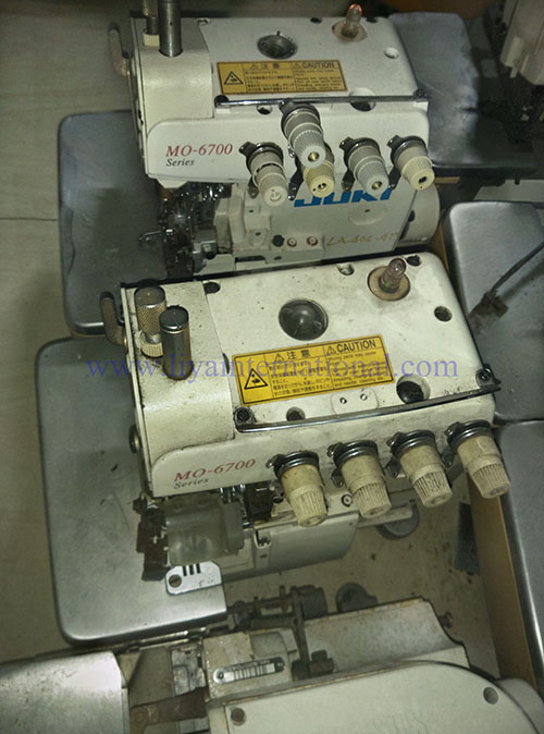 old JUKI mo 6700 overlock machine